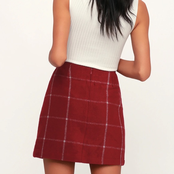 NWT Lulus plaid skirt - Picture 3 of 4